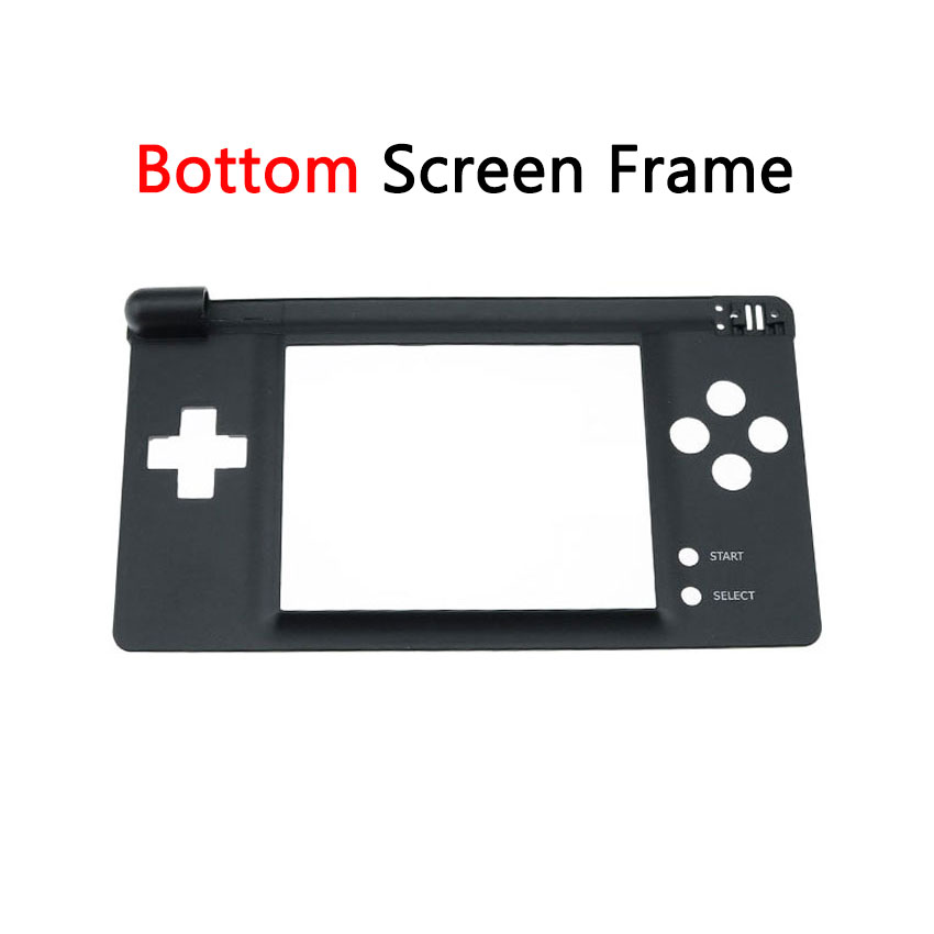 Yuxi Oem Zwart Plastic Top Bovenste/Bottom Onderste Lcd-scherm Frame Voor Ds Lite Dsl Voor Ndsl Console Behuizing shell Case: Blauw