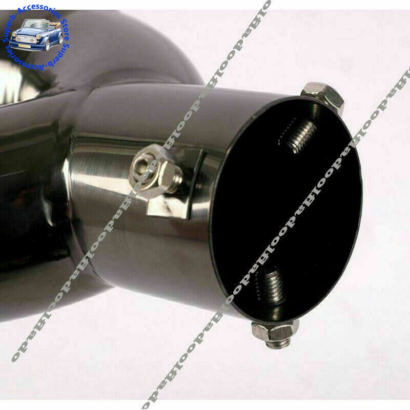 1X Black Stainless Steel Muffler Exhaust Tip Finisher for Toyota Highlander 2022 Car Accessories