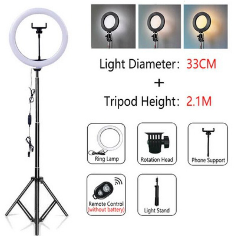 LED Selfie Ring Light Dimmable LED Ring Lamp Photo Video Camera Phone Light ringlight For Live Fill Light