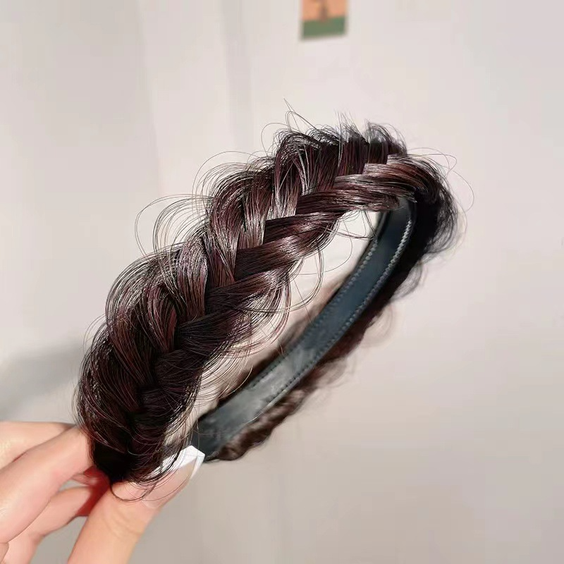 Meisjes Haarband Fishbone Gevlochten Pruik Twist Vlecht Haarband Hoofdband Haarspeld Bohemen Antislip Hoofdtooi Bridal Vrouwen Haar Accessoires