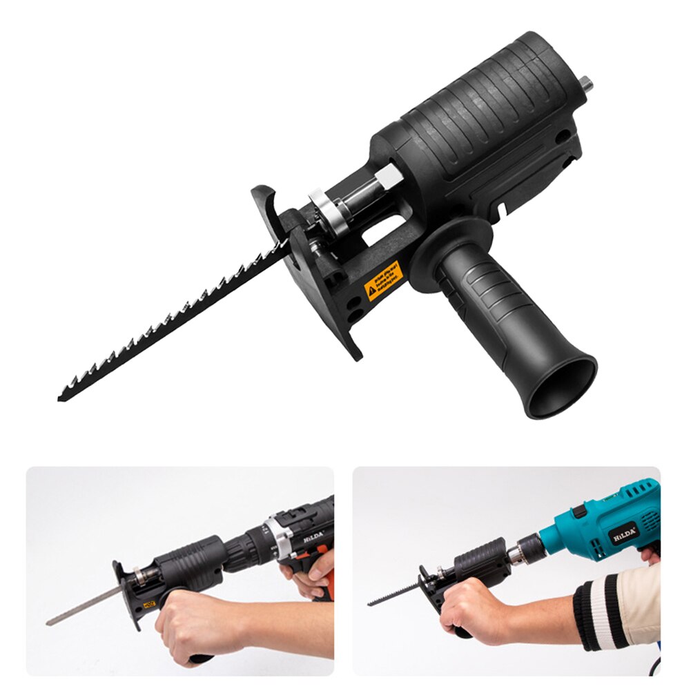 Cordless Reciprocating Saw Adapter Electric Drill Modified Electric Saw Hand Power Tool Wood Cutter Machine Attachment Adapter