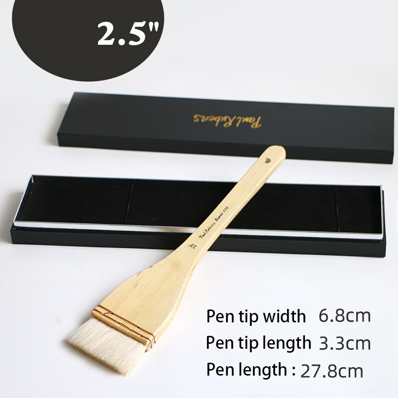 Paolo Rubens pennello per acquerelli pennelli acrilici strumenti per disegno artistico forniture lavaggio lana legno Gouache naturali impostato regalo d'arte: 2.5