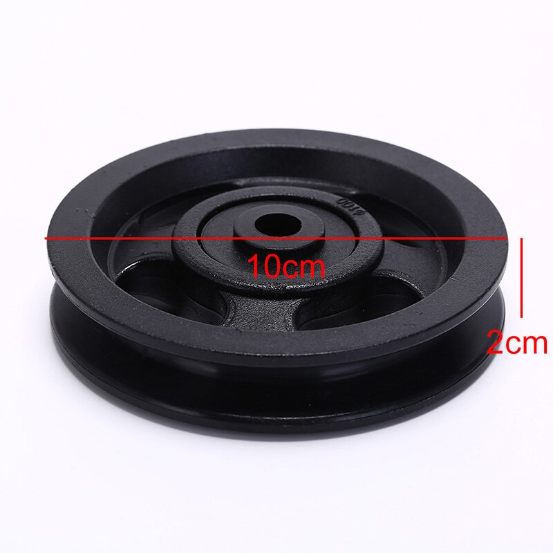 1pc 100mm bearing pulley wheel cable gym equipment part wearproof black Fitness Equipment Accessories