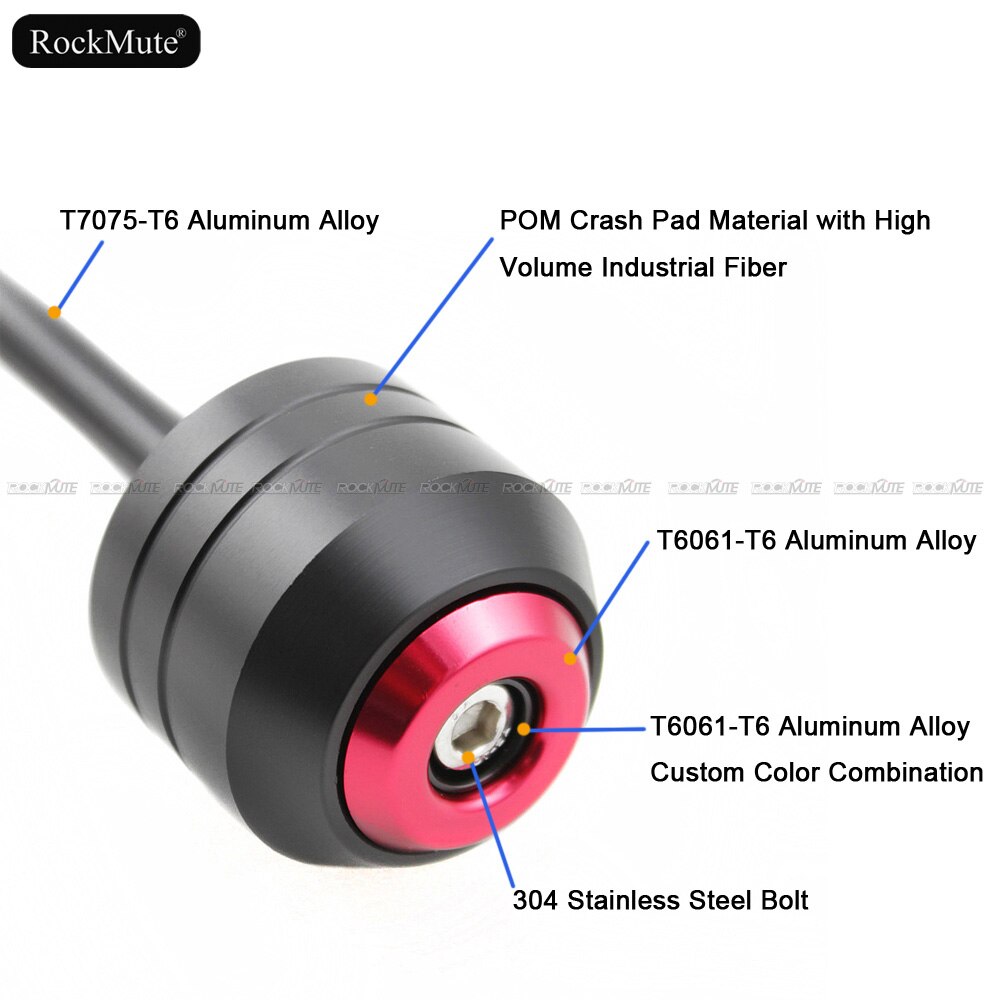 Rear Axle Wheel Fork Slider For Suzuki GSX-R GSXR 600 2004 06-10 GSXR600 Motorcycle Crash Protector Falling Protection