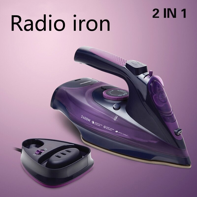 Portable Household Hand-Held Electric Steam Iron with Soleplate Cordless Steamer