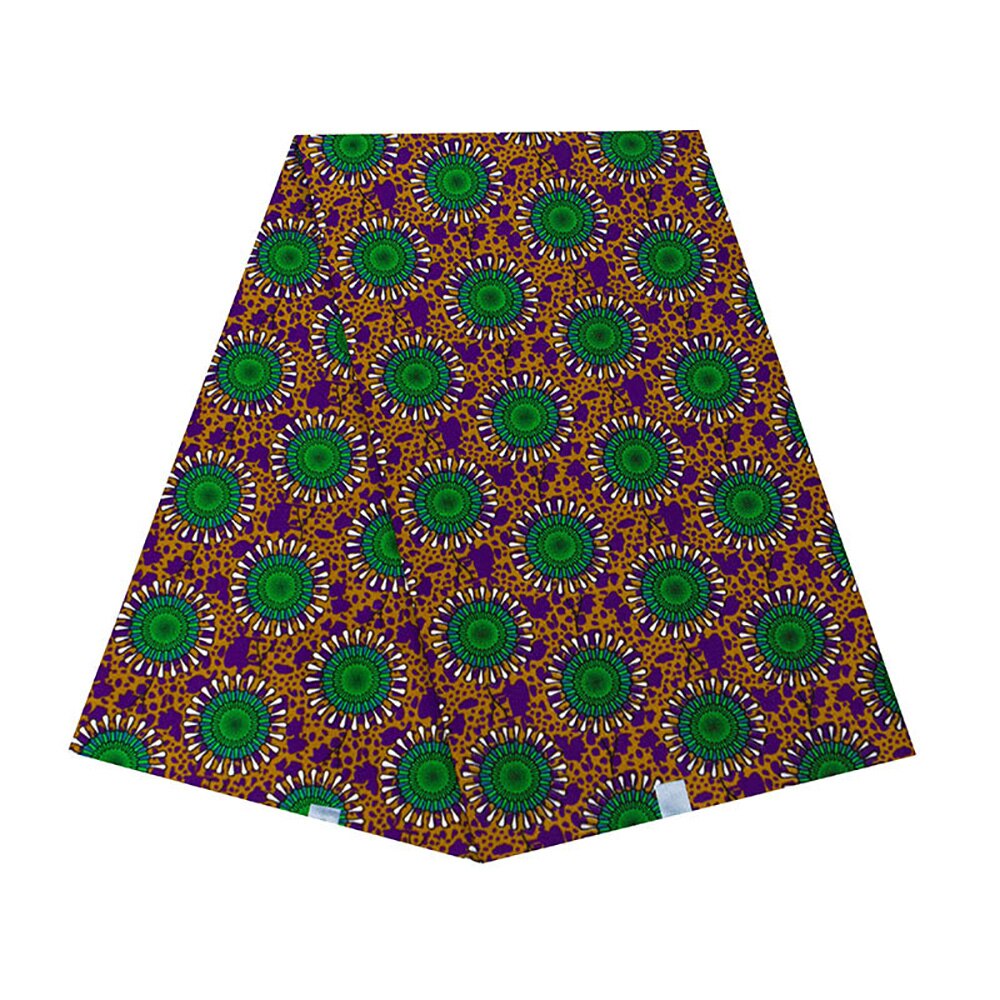1 Yard Circle Print African Wax Print Fabric Ankara African Fabric for Party Dress DIY 100% Polyester African Tissus: Default Title
