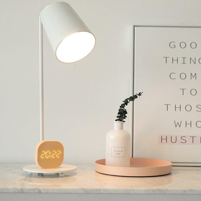 Square Small Alarm Clock Luminous Mute LED Digital Clock Light Electronic Desktop Digital Table Clocks Magnetic Wall Clock