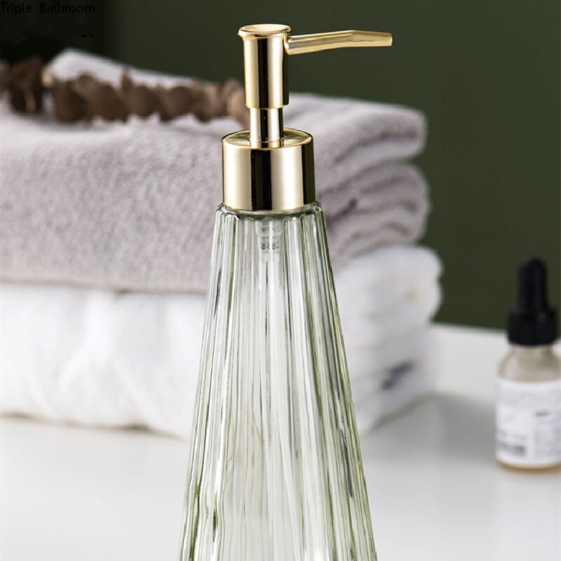 300ml paraply form glas lotion flaska badrum schampo tvål dispenser pump flytande tvål dispenser pump heminredning