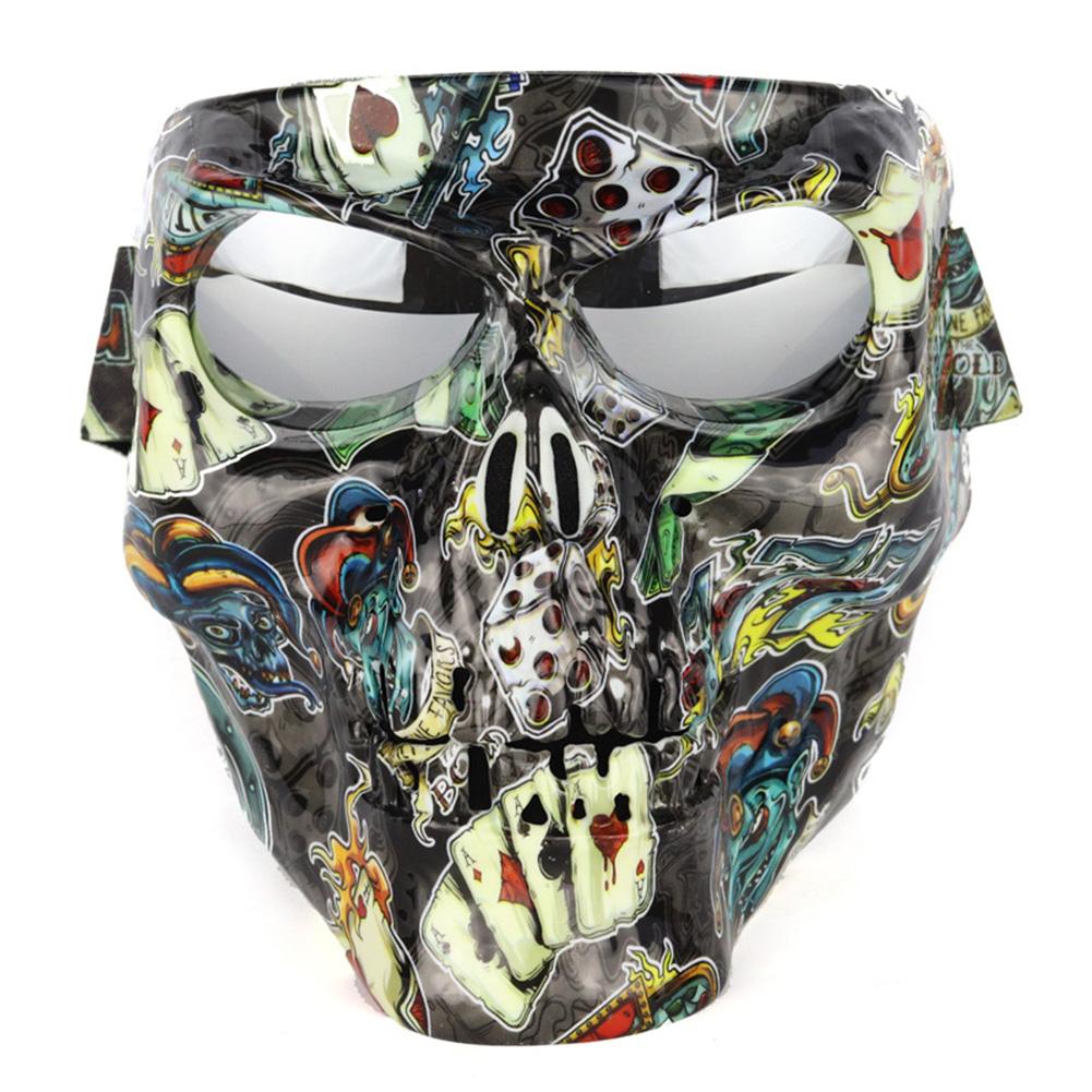 Masque de casque facial, lunettes détachables de Jet Ski, lunettes de Scooter, de Skate, de Motocross, de moto