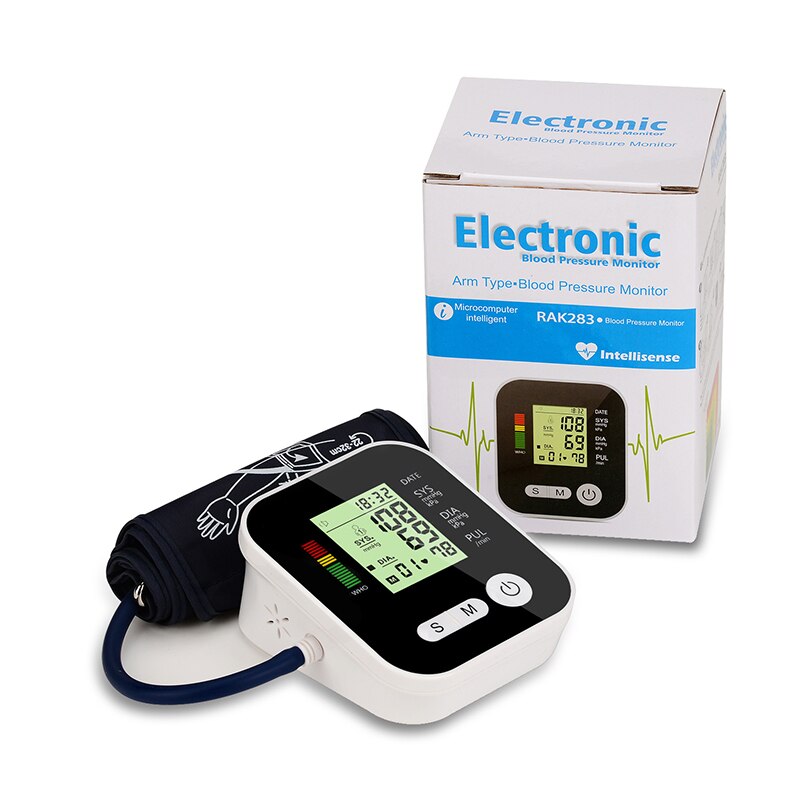 Bovenste Arm Type Automatische Elektronische Bloeddrukmeter Bloeddrukmeters Bloeddrukmeter Draagbare Tonometer Bp Monitor