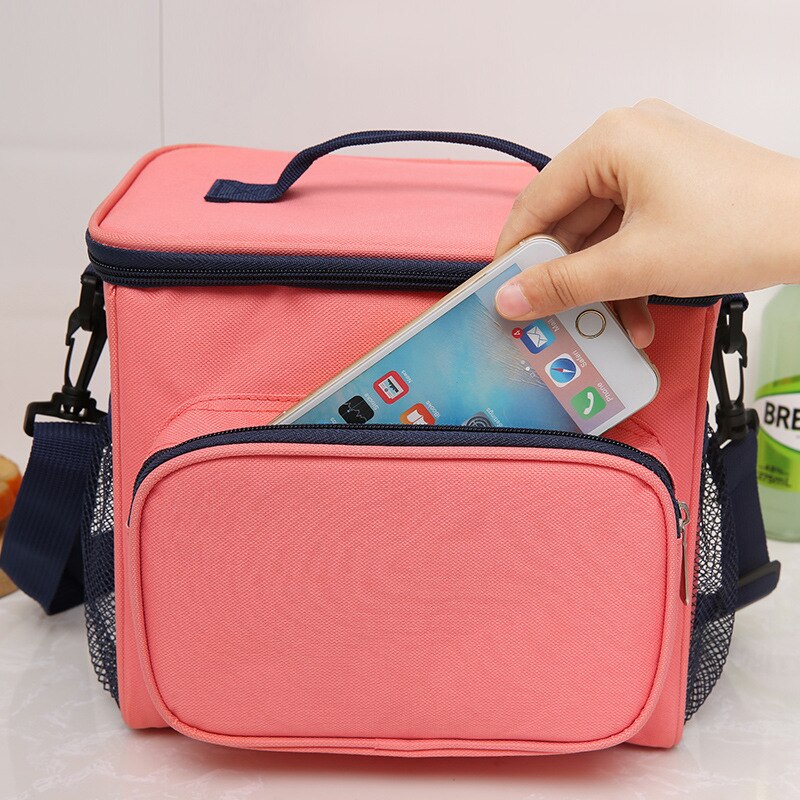 Lunch Storage Bag Thermal Insulated Lunch Bag Cool Bag Picnic Adult Kids Food Storage Lunch Box Kitchen Storage Insulated Bag