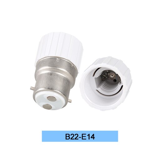 Foxanon Lamp Holder Converters E27 to GU10 E27 to E14 E27 to 2E27 E14 to E27 Conversion Socket Adapter Lamp Holder For Led Light: B22-E14