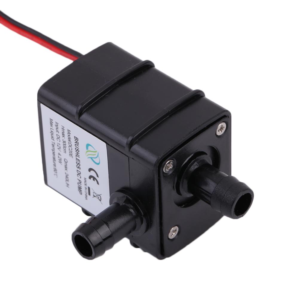 Dc 12v 240l/ timers dyk vand elektrisk pumpe mini ultra stille sort pumpe mekanisk hardware aquarium pro vandpumpe
