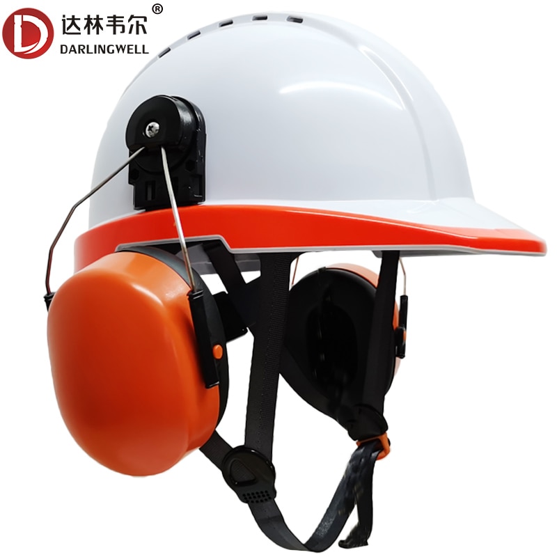 Harde Hoed Met Oor Protector Anti-geluid Beschermende Helm Anti-Impact Constructie Veiligheidshelm Werk Cap