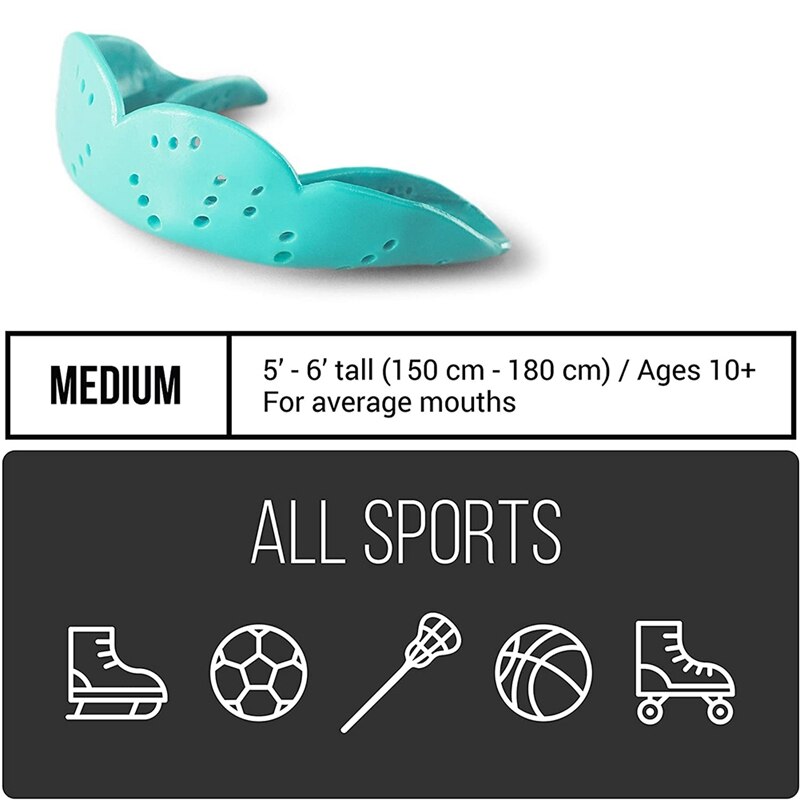 TopSport Mond Guard Eva Tanden Protector Volwassenen Gebitsbeschermer Tand Brace Bescherming Basketbal Rugby Boksen Karate