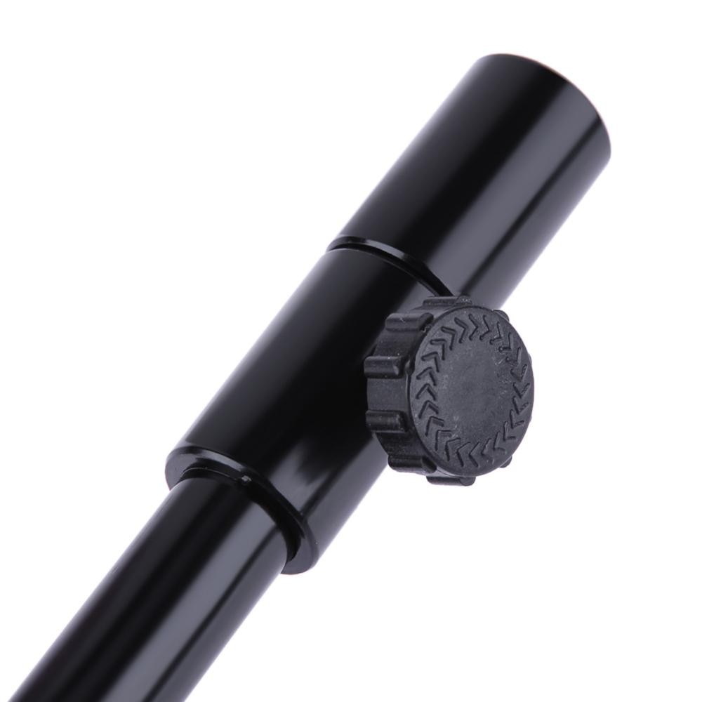 1 unidad de Banco de pesca Durable palo de textura delicada carpa Fishing Bank Stick ajustable Bankstick Bite alarma extensión Rod negro