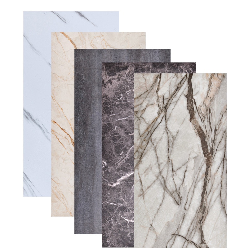 Imitatie tegel marmer muurstickers zelfklevend waterdicht badkamer renovatie achtergrondbehang pvc vloerstickers grond
