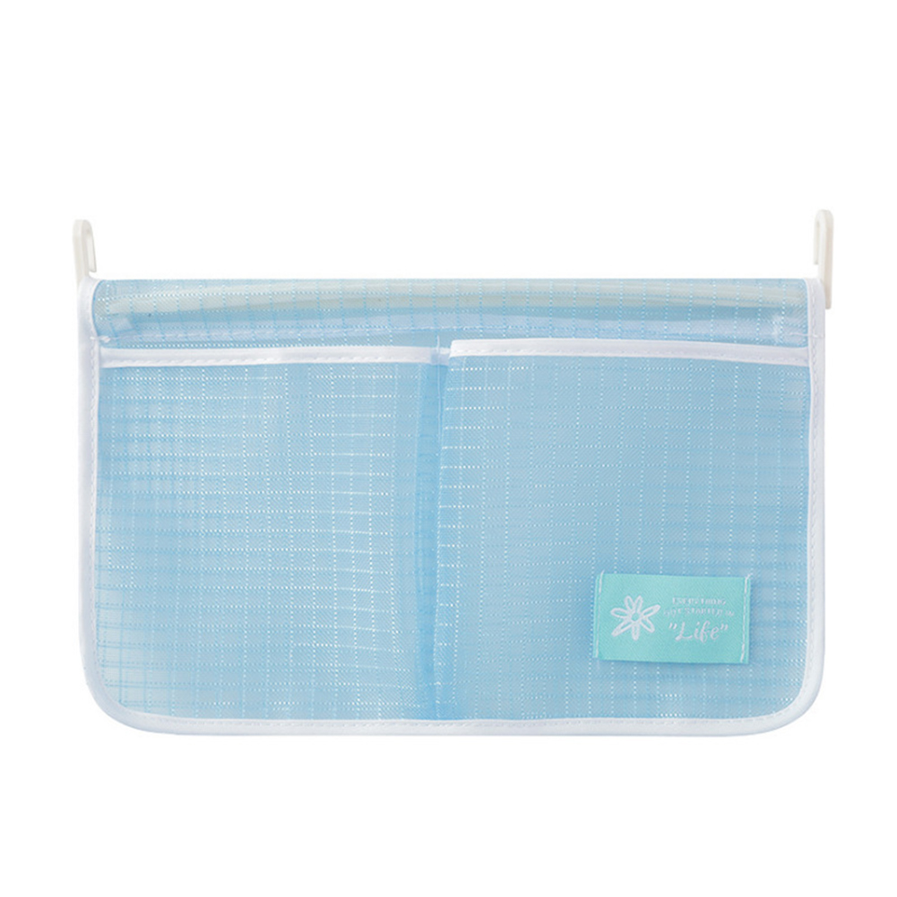 1pcs Refrigerator Storage Mesh Bag Portable Seasoning Food Snacks Net Bag Household Kitchen Hanging Classification Organizers: Blue