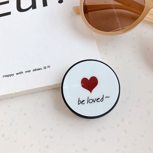 Luxury Love Heart Stars Foldable Phone Stand Holders For Smartphones and Tablets Mobile Phone Universal Finger Ring Holder: 8