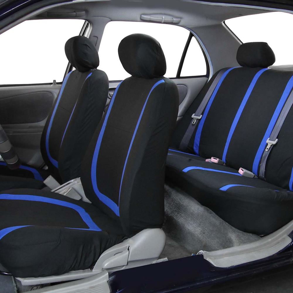 Car Seat Covers Interior Accessories Airbag Compatible Seat Cover For Lada Volkswagen Red Blue Gray Seat Protector