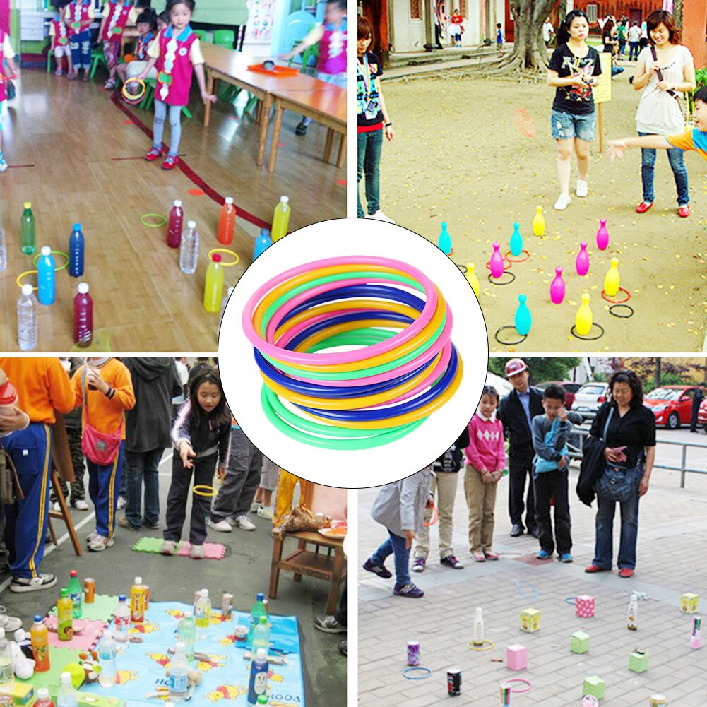 10 stücke Sport Agilität Praxis Bunte Spaß Werfen Ring Quoits Geschwindigkeit Kunststoff Kinder Garten Pool Kinder Spiele Hoop Outdoor Spielzeug