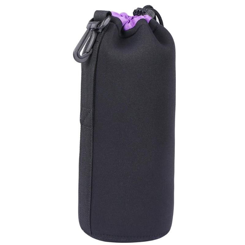 Camera Lens Pouch Bag Neoprene Waterproof Soft Video Full Size S M L XL Camera Lens Fleece Drawstring Protector