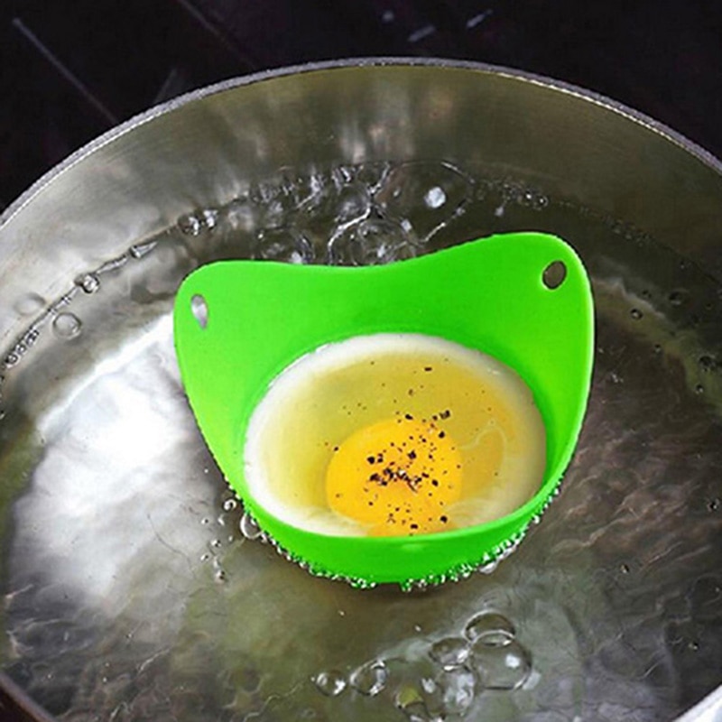 Silikon egg poacher kokk posjer pods kjøkkenverktøy baking kokekar posjert kopp