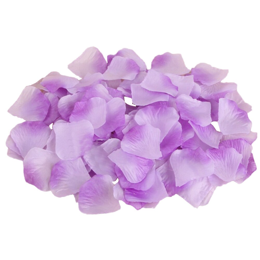 Pétalos y hojas de flor de rosa de seda, 1000 Uds., flores artificiales manuales hechas a mano, suministros y decoraciones para fiestas de boda: Azul