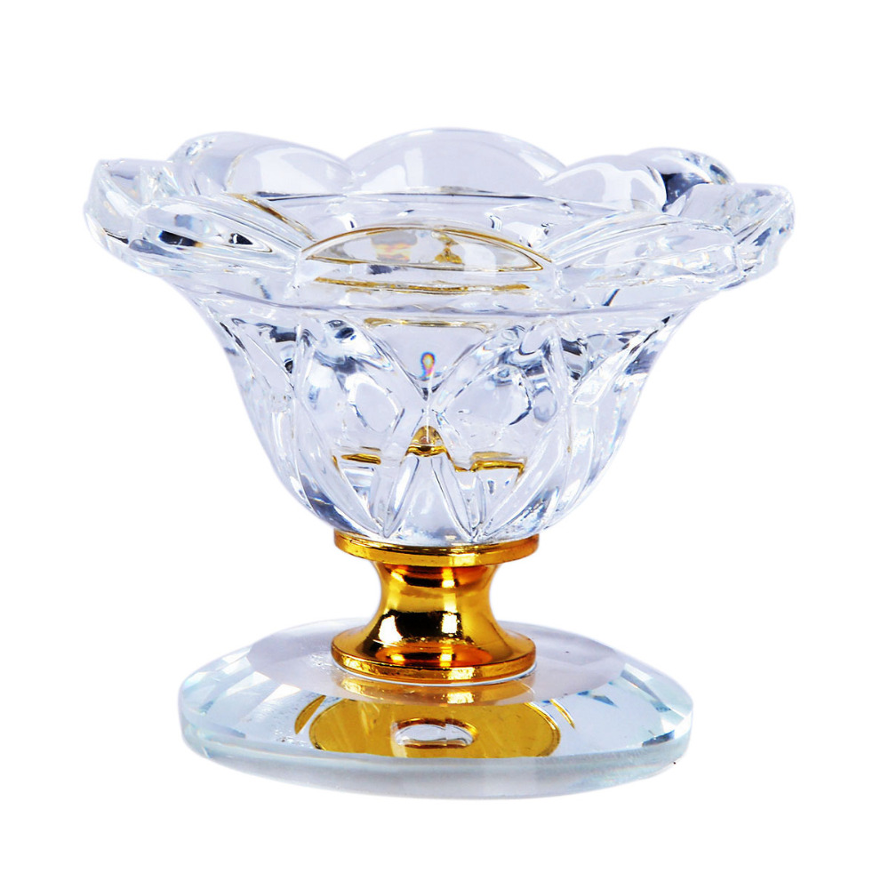 Draagbare Kandelaars Klassieke Kristallen Glazen Kaarshouder Terrarium Bruiloft Kandelaar Vaas Home Hotel Bar Decor
