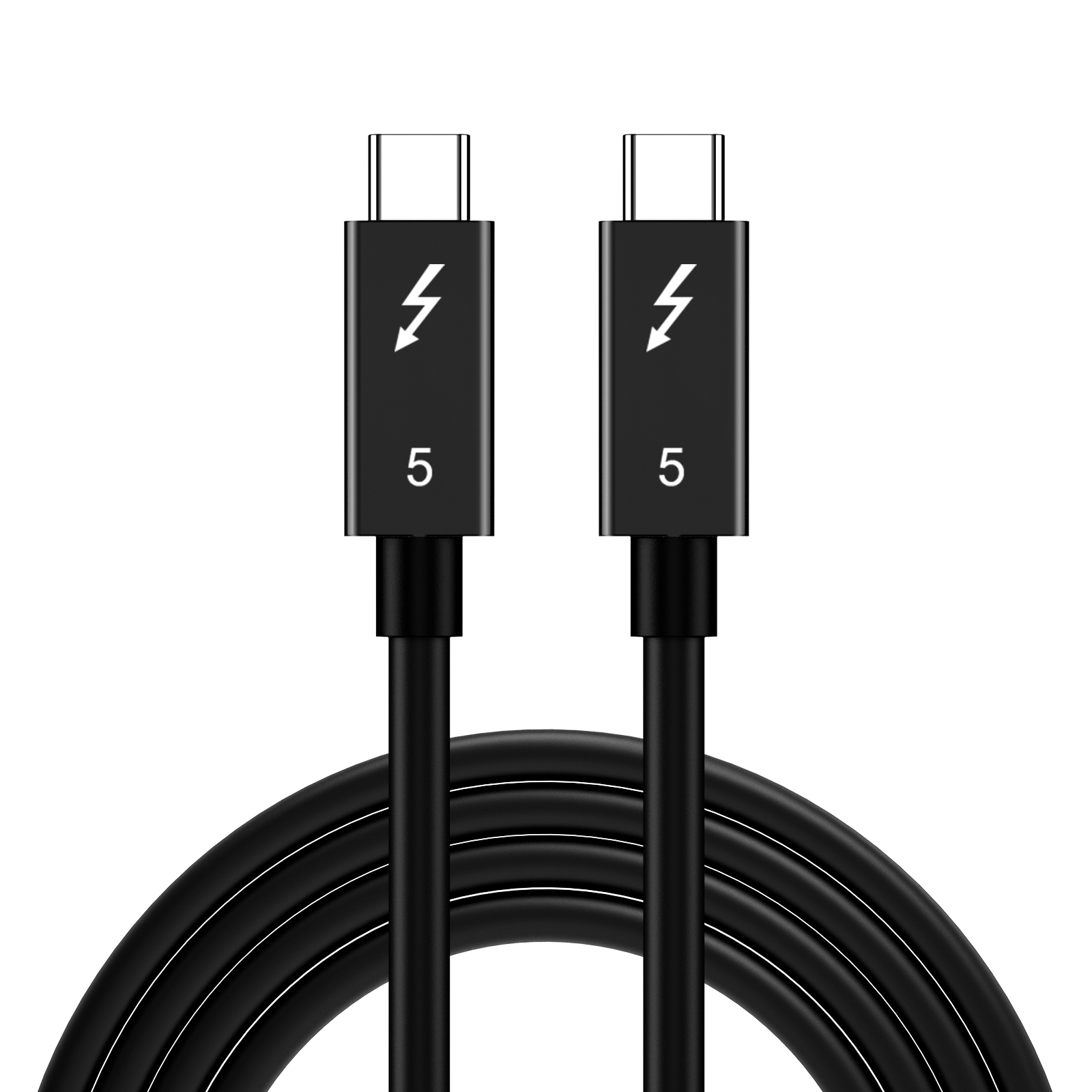 Thunderbolt 5 Cable de datos de función completa 0,5 M 1M 2M PD 240w 16K 30Hz Salida de vídeo 120Gbps USB C a USB C Cable USB5 de carga rápida: Paquete 3