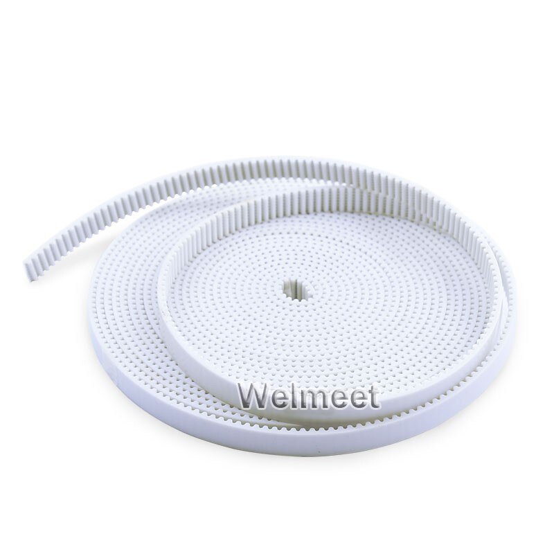 10mm/15mm/20mm Width Open End Timing Belt Trapezoidal Tooth 5.08mm Pitch XL Type PU Synchronous Pulley Belt