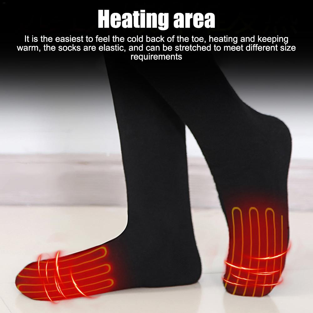 4.5V Lithium Battery Upgrade Heating Socks Rechargeable Battery Electric Ski Socks Double Layer Sock Warm