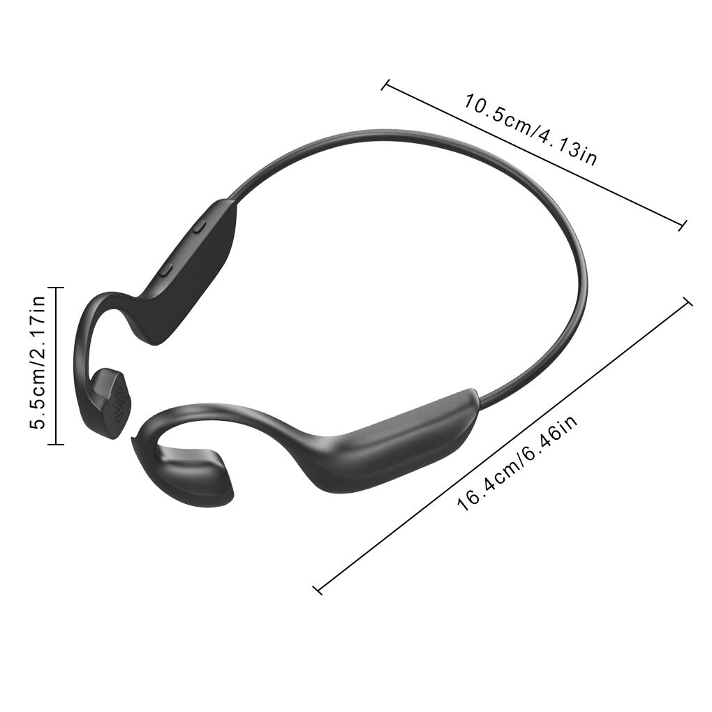 Hallo-tech G100 Bone Conduction Headphones - Bluetooth 5.0 Wireless Sport Headset with Mic