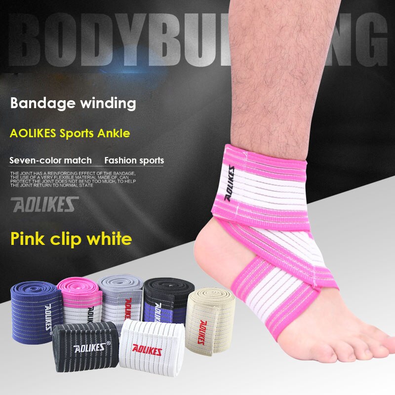 Aolikes bande élastique Compression genou soutien sport sangle genou protecteur bandes cheville jambe coude poignet mollet orthèse sécurité 70cm