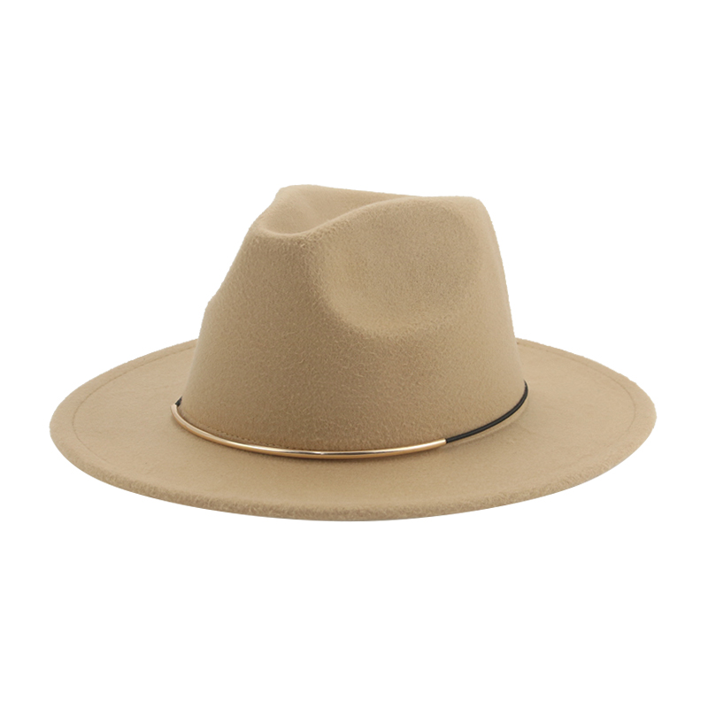 Sombreros de ala ancha Para hombre Y mujer, sombrero de Panamá, banda sólida, Formal, iglesia, boda, invierno,