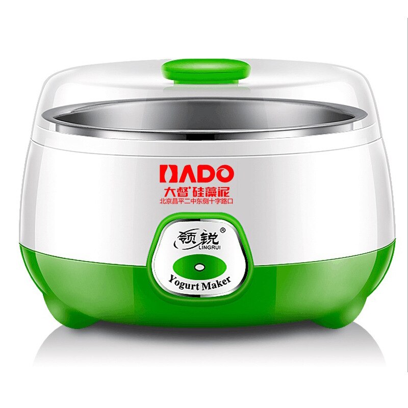 PA-12D Huishoudelijke Draagbare Modieuze Automatische Yoghurt Machine Constante Temperatuur Gisting Mini Rvs Binnentank