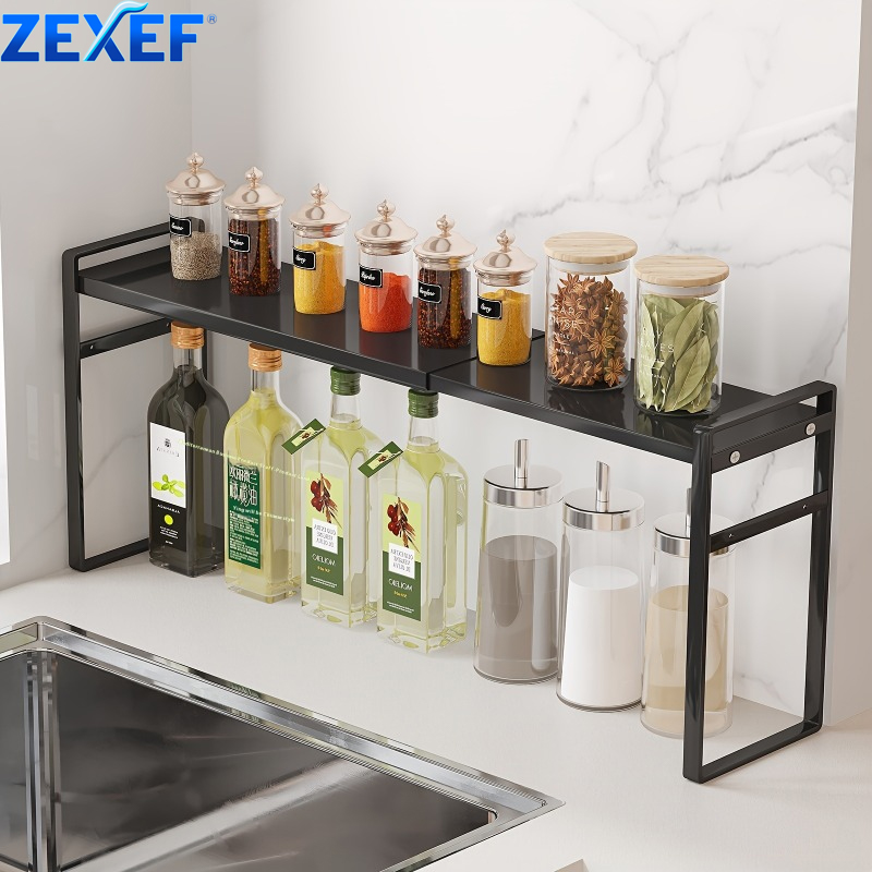 Retractable Kitchen Cabinet Storage Shelf Organizer Rack for Kitchen Bathroom Pantry Spice Cupboard Home Storage Shelf