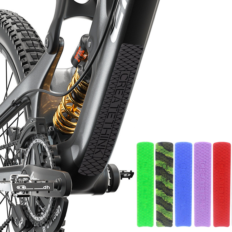 Fahrrad Kette Protector Kettenstrebe Carbon Fiber Radfahren Rahmen Kette Bleiben Posted Kette Pflege Schutz Abdeckung Fahrrad Zubehör