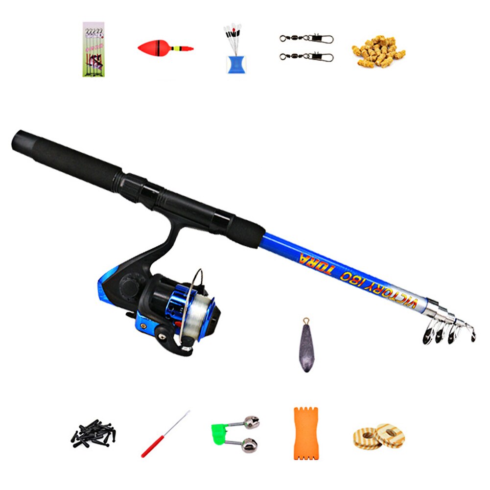 Ultralight Ice Fishing Rod Set with Reel Beginner Portable Fishing Pole Retractable Fishing Supplies for Winter Fishing