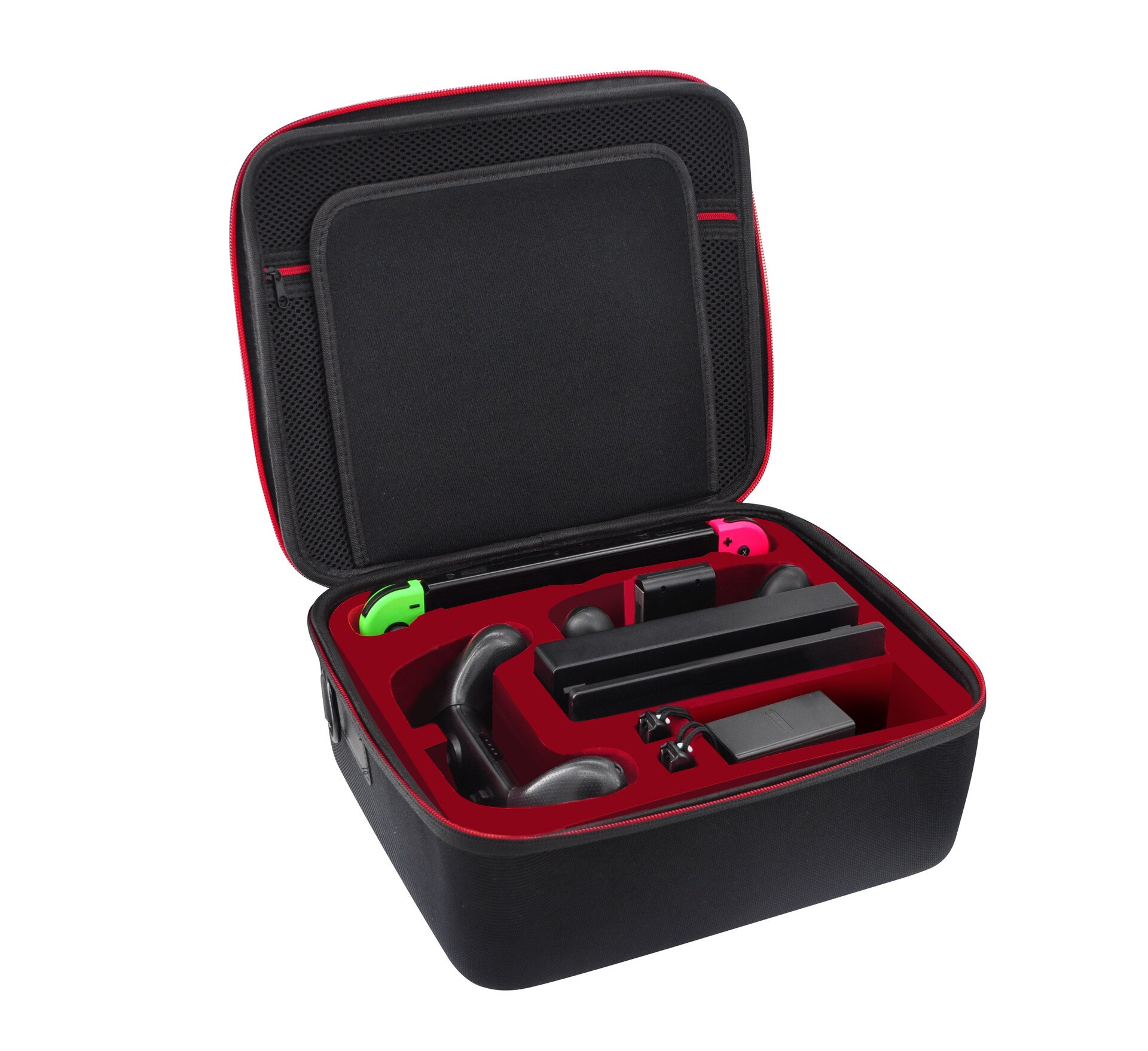 Neuestes nintendo switch-spielzubehör: große aufbewahrungstasche, farbenfrohe tragetasche für die originale nintendo switch-konsole