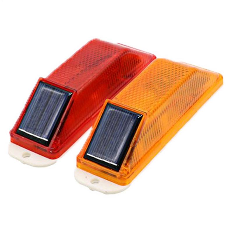 Solar Strobe Warning Light LED Lamp Waterproof Night Safety Driving Solar Strobe Flashing Lights LED Chip Car Accessories