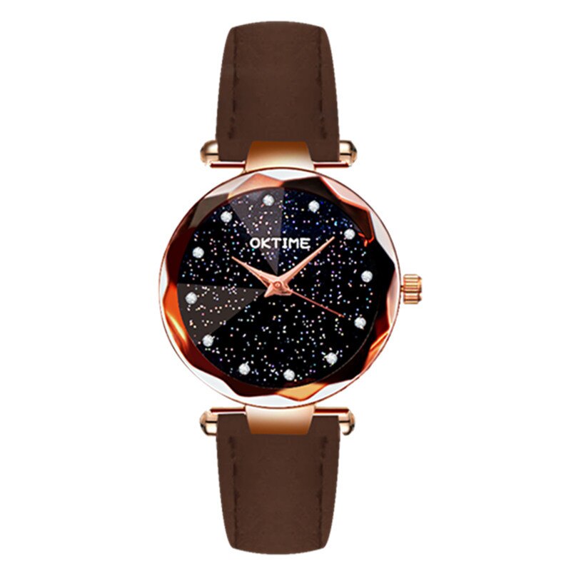 Women Starry Sky Wrist Watch Ladies Alloy Steel Belt Sand Sand Quartz Wrist Watch Female Modelse Dress Gfit Montre Femme 2020Jan: BW