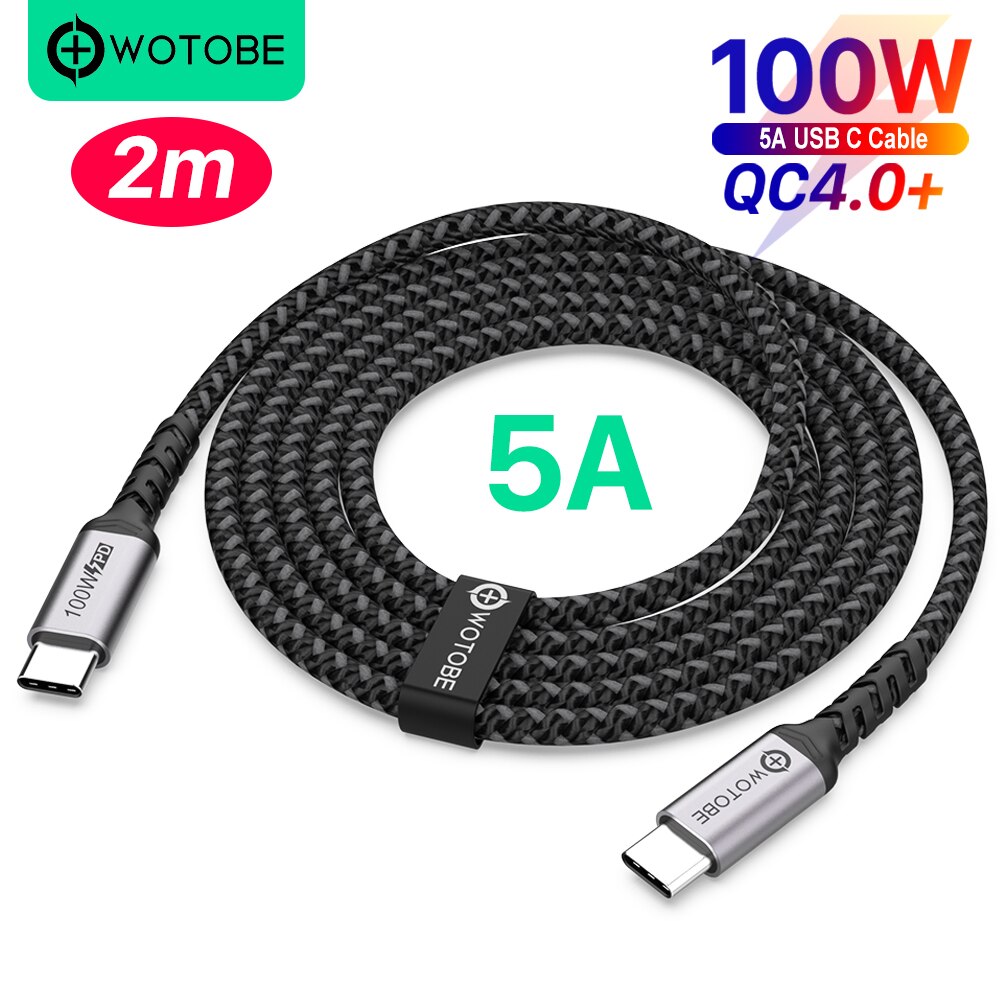 156W Gan Opladen Station, usb C PD100W Super Fast Charger 2.0 Pps Voor Samsung Lenovo Think Pad Yoga Acer Hp Dell Lg Gram Laptop: 5A Cable