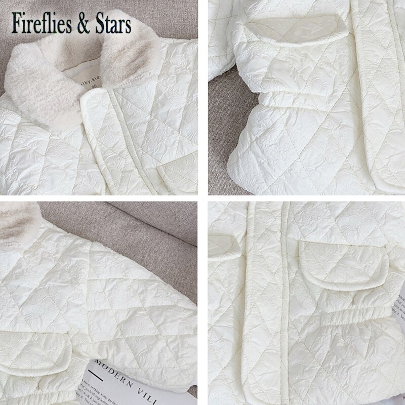 Winter Herfst Meisjes Jas Baby Jas Kinderen Uitloper Kinderen Parka Kleding Katoen Gevoerde Elastische Taille Geplooide Stof 2 Om 9 jr
