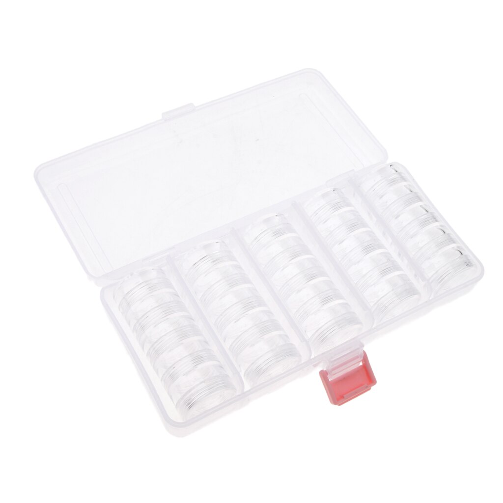 25 stuks lege cosmetische potjes/potjes voor oogschaduw, make-up, gezichtscrème en lippenbalsem, inclusief houder