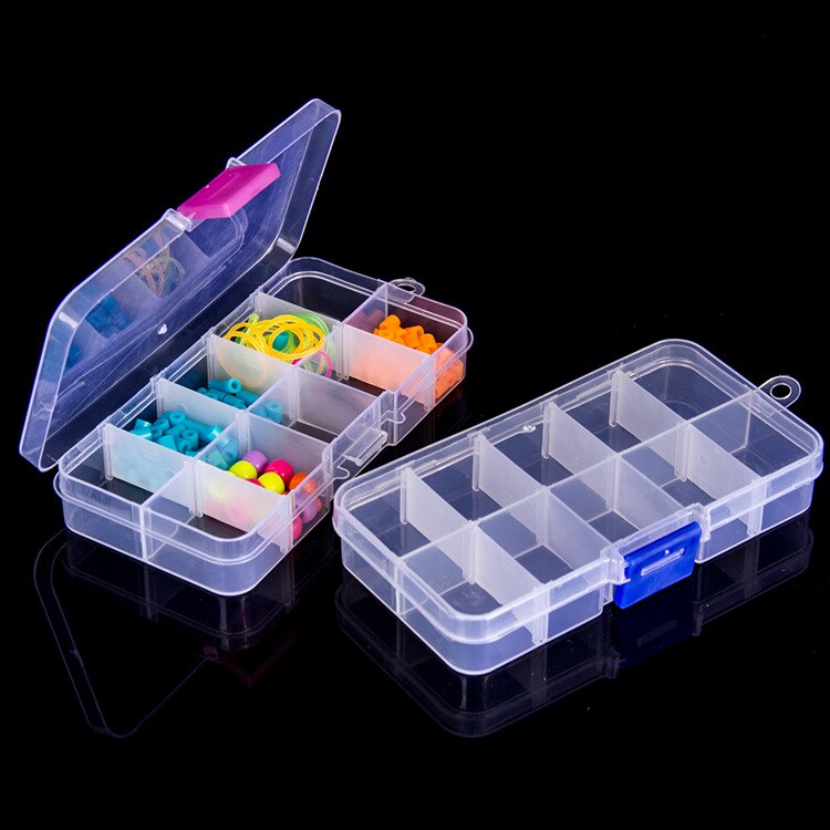 Adjustable 3-36 Grids Compartment Plastic Storage Box Jewelry Earring Bead Screw Holder Case Display Organizer Container