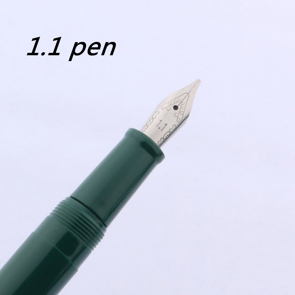 992 parallel Fountain Pen Duckbill Gothic art Flower Flat plastic Dark green Office school supplies ink pens: A2-1.1