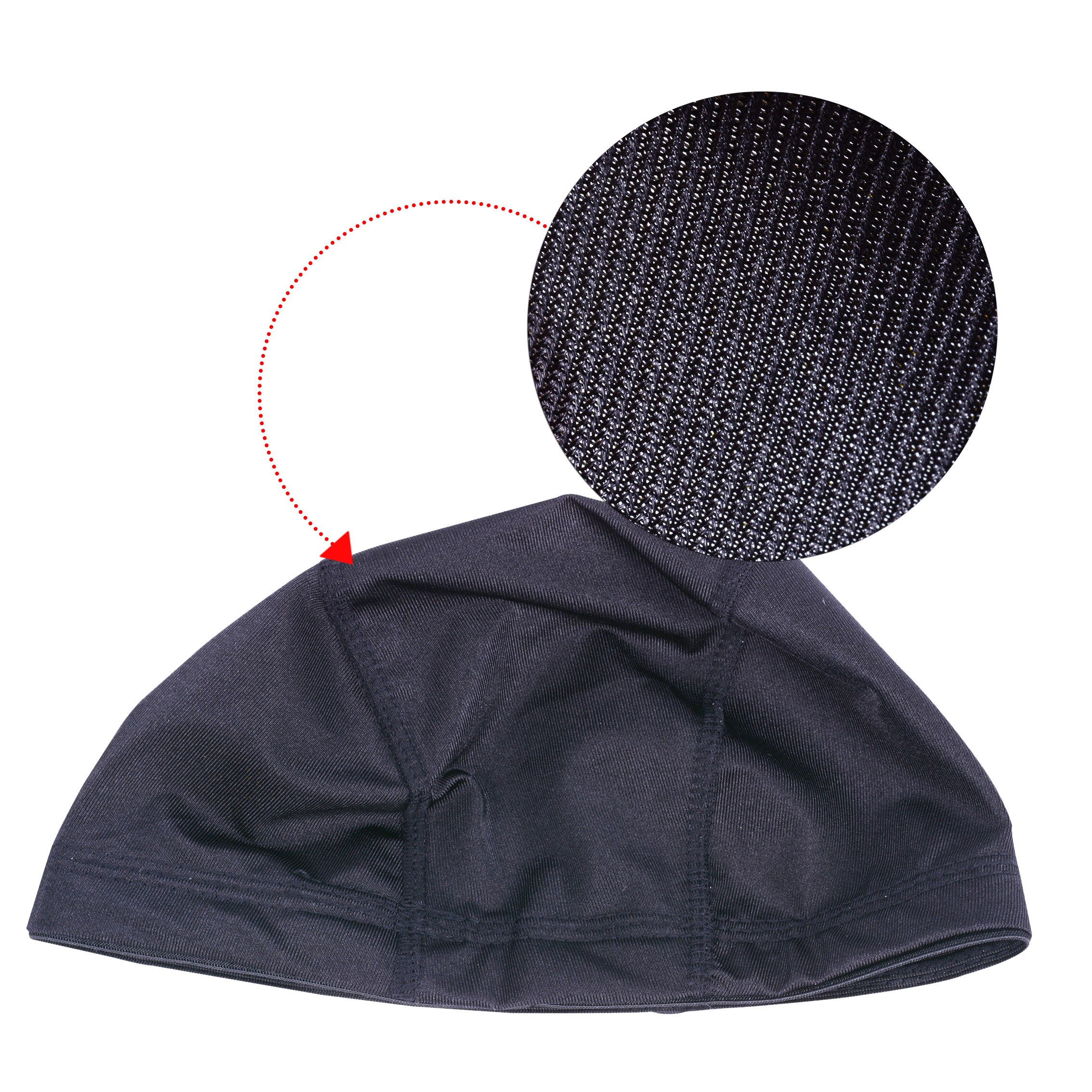 3 uds sin costuras de red para el cabello Peluca de peluca barata tapas para hacer pelucas Red de Spandex elástico Peluca de domo tapa