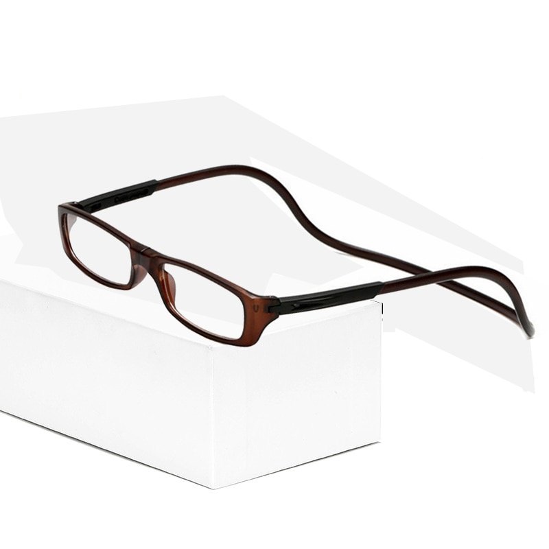 Presbyopie Brille Presbyopie Schutz Brille Stein Mann Spiegel transparent Acetat Drehbare Auge Starke Magnetische 12
