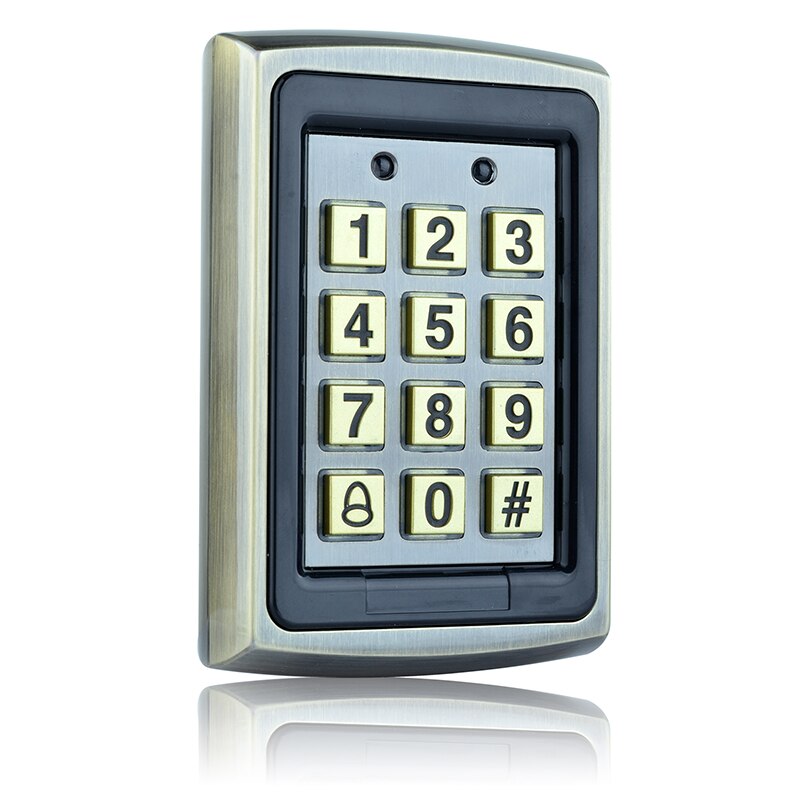 Waterproof RFID access control keyboard outdoor rain cover 125KHz EM card reader for access control system